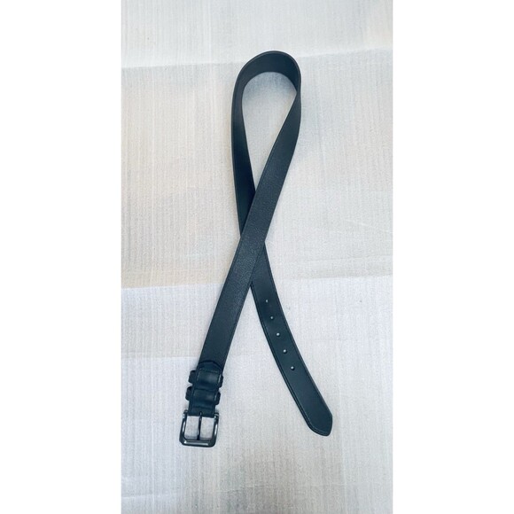 Wrangler Men’s Black Genuine Leather Belt Sz 40 Stitch Detail Western Style - Picture 5 of 10